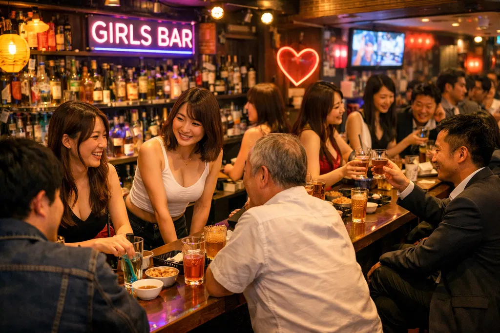 ガールズバーの「売上UP」完全戦略｜イベント・SNS・常連育成で収入を2倍にする方法